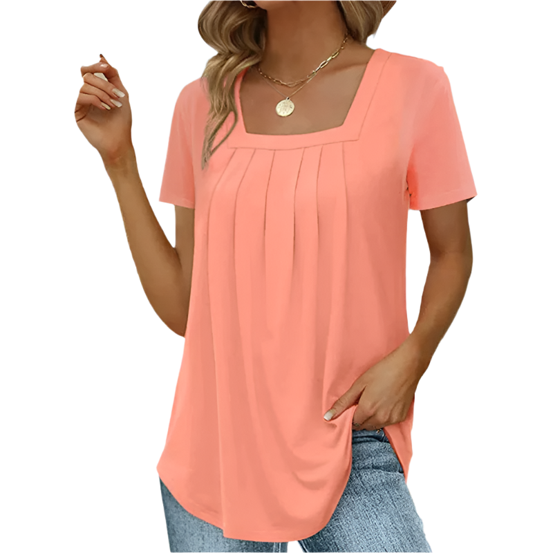 Mindy™ - Elegant Pleated Blouse