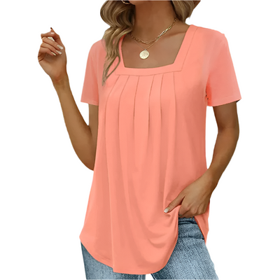 Mindy™ - Elegant Pleated Blouse