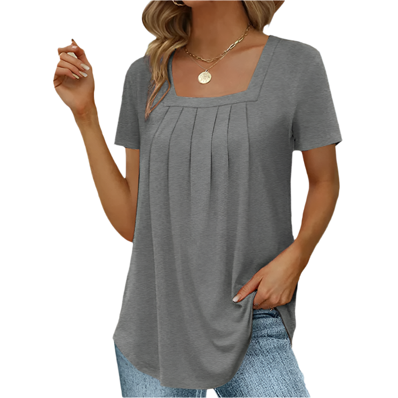 Mindy™ - Elegant Pleated Blouse