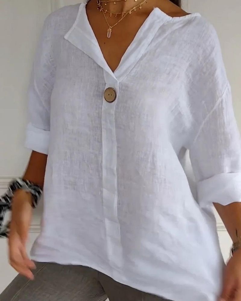 Jessa™ - Casual V-Neck Blouse