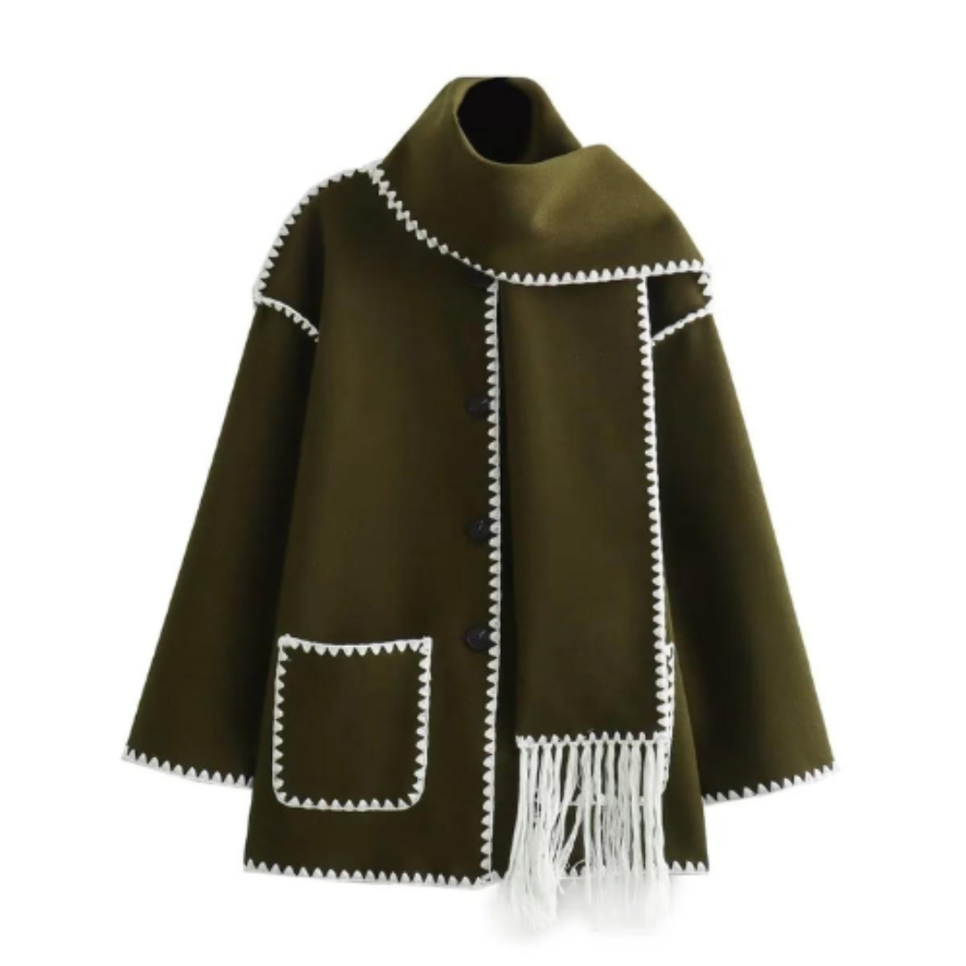Viona™ - Comfortable wool cape jacket