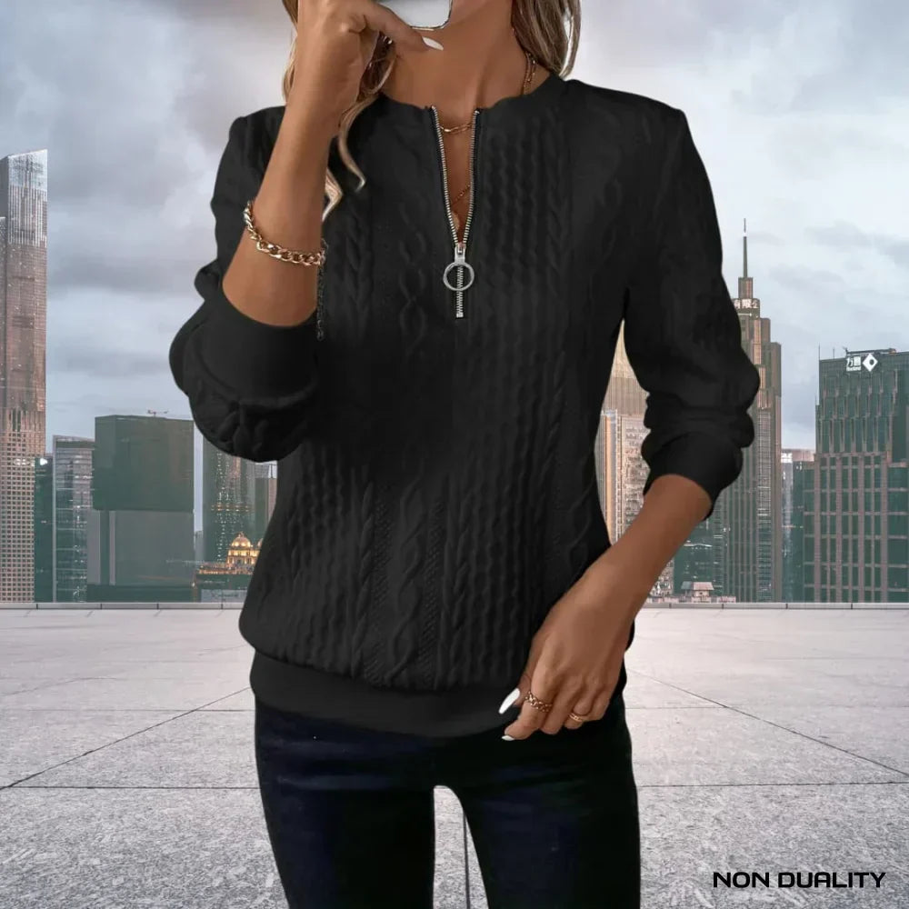 Mia - Zip-Up Sweater