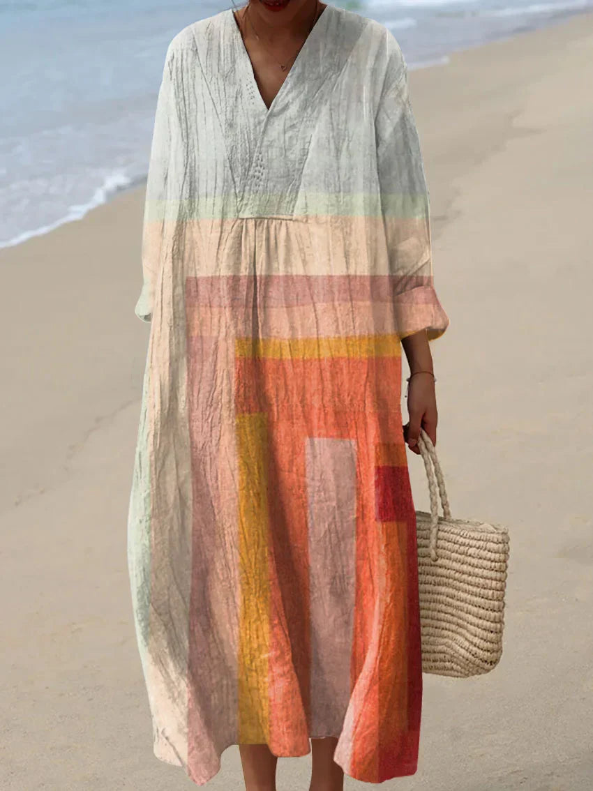 Helen - Vibrant and Cozy Women's Dress