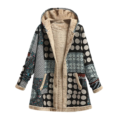 Nena™ - Long Sleeve Button Down Hooded Jacket