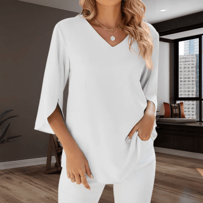 CARA - V-neck Blouse