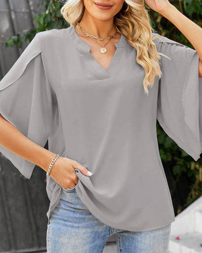 Leni™ - Elegant V-Neck Top