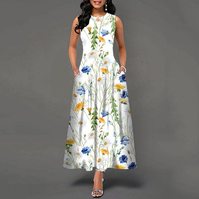 Bianca™ - Casual Sleeveless Dress with Flared Skirt