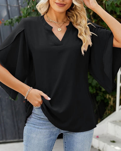 Leni™ - Elegant V-Neck Top