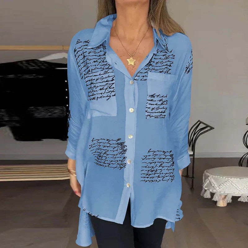 Callista™ - Handwritten Button-Up Shirt