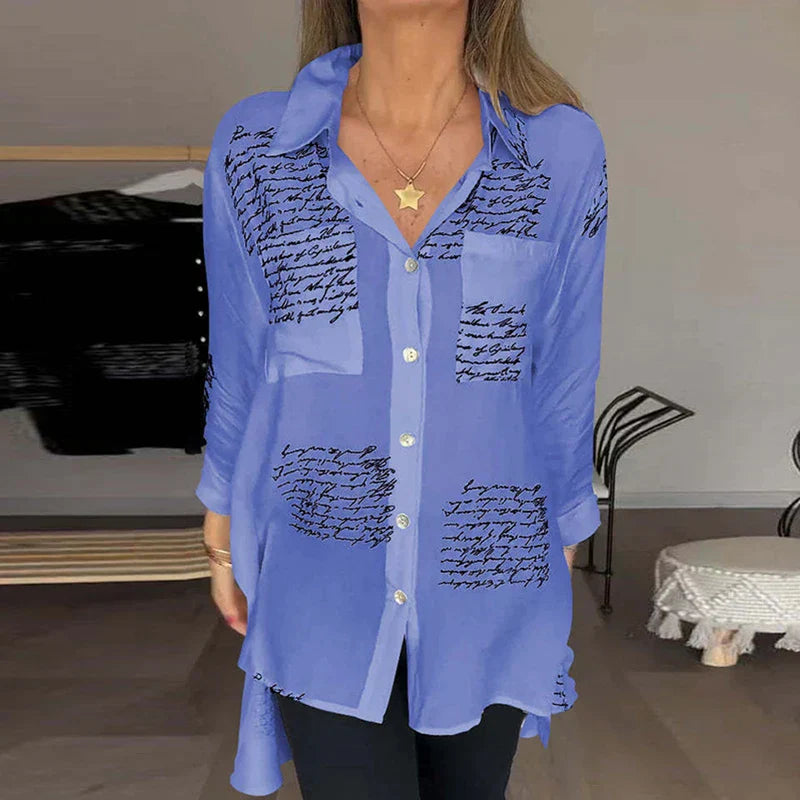 Callista™ - Handwritten Button-Up Shirt