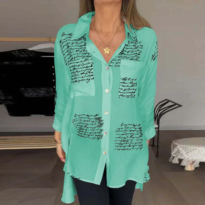 Callista™ - Handwritten Button-Up Shirt