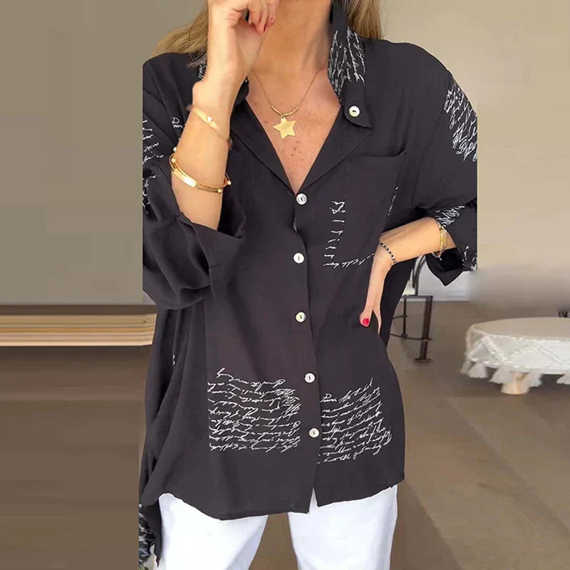 Callista™ - Handwritten Button-Up Shirt