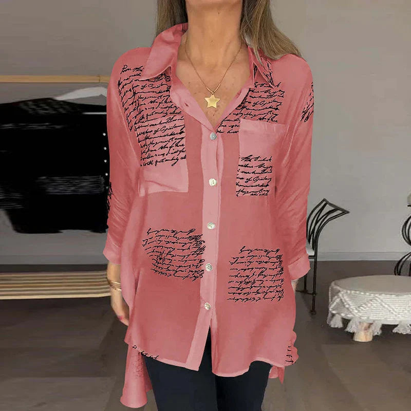 Callista™ - Handwritten Button-Up Shirt