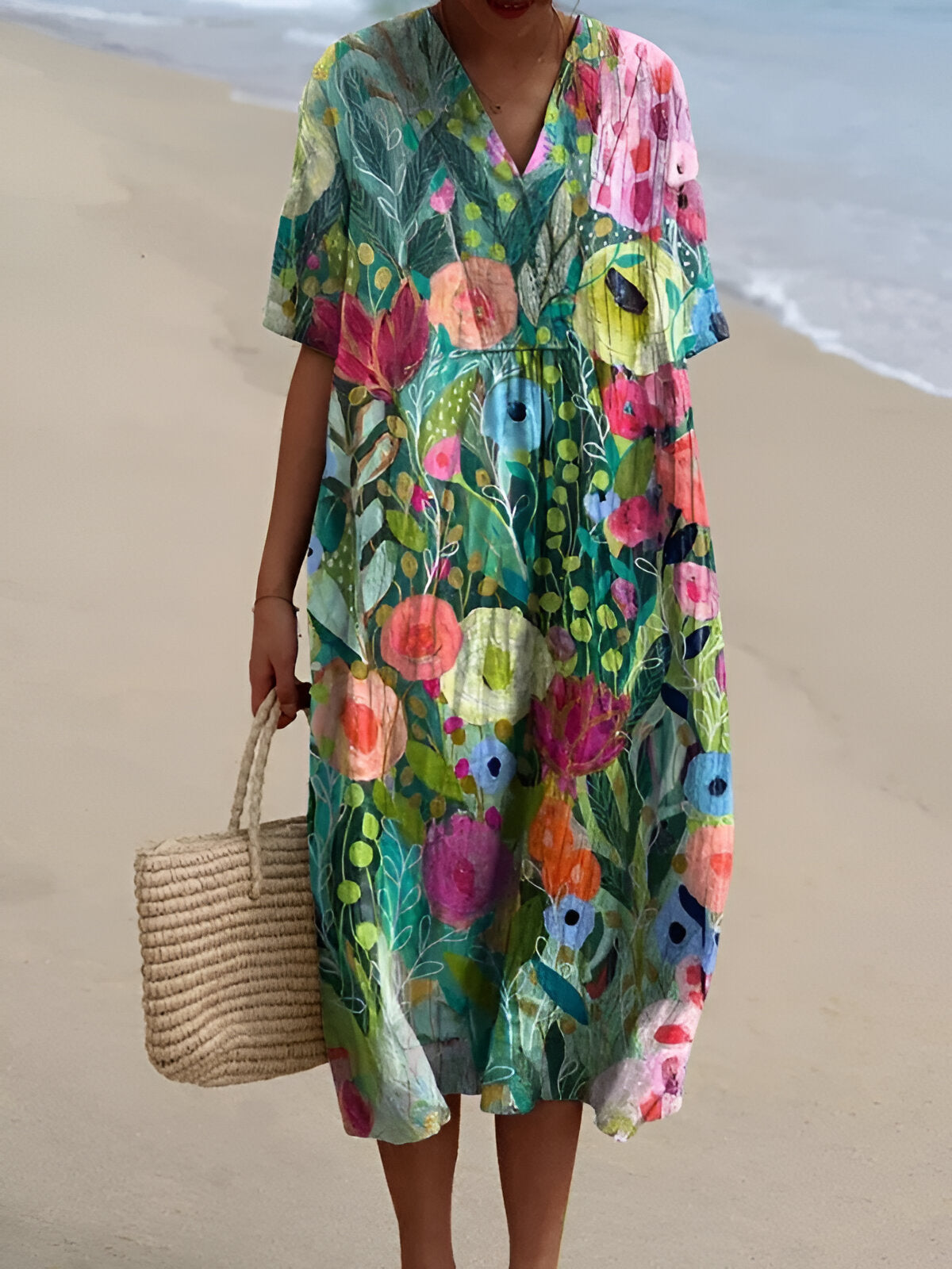 Arelle™ | Printed Summer Breeze Dress