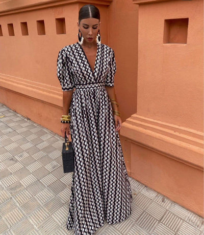 Enrika™ | Ethnic Print Summer Dress