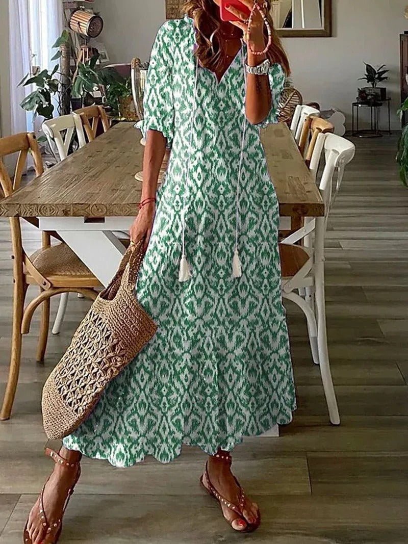 Dianna™ - Boho Tummy Coverage Dress