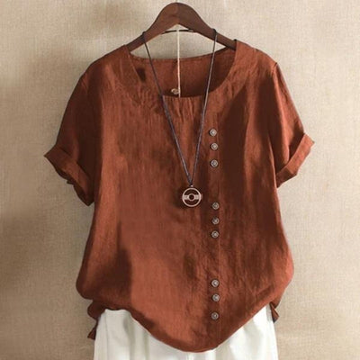 Ava™Short Sleeve Summer Blouse