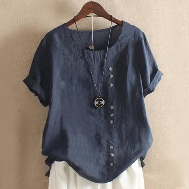 Ava™Short Sleeve Summer Blouse